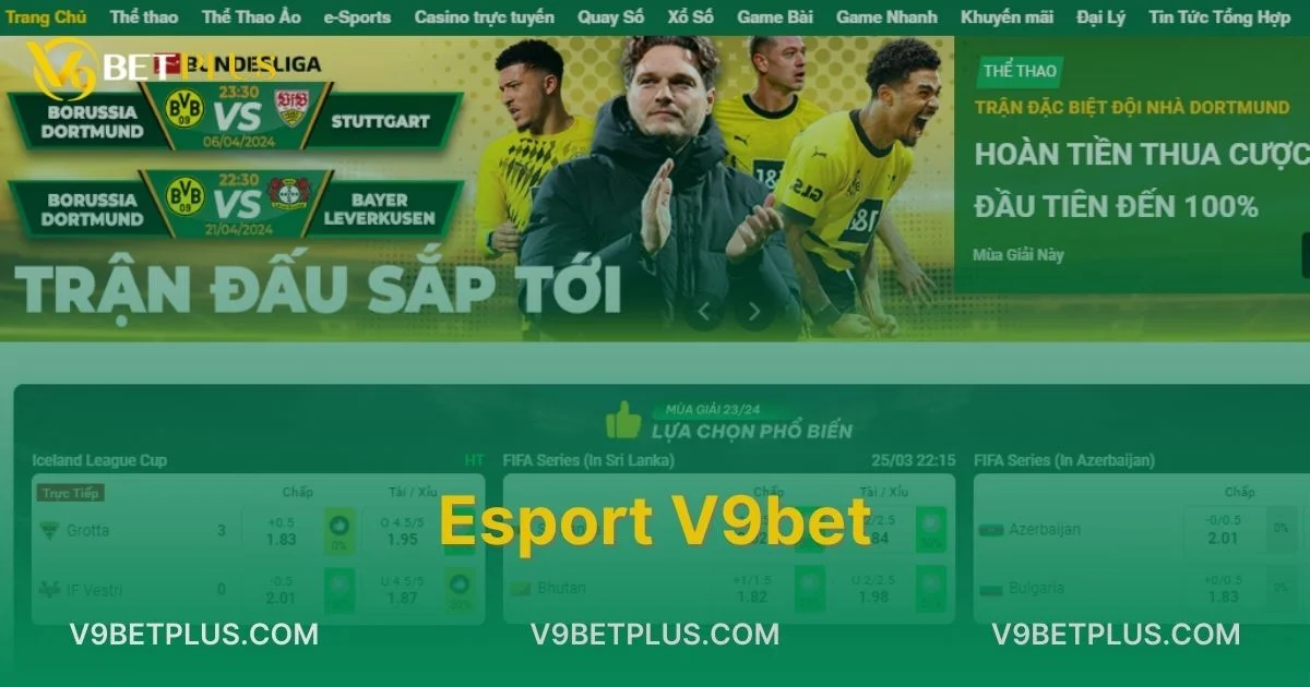 Esport V9bet - Sân chơi cá cược thể thao điện tử uy tín số 1