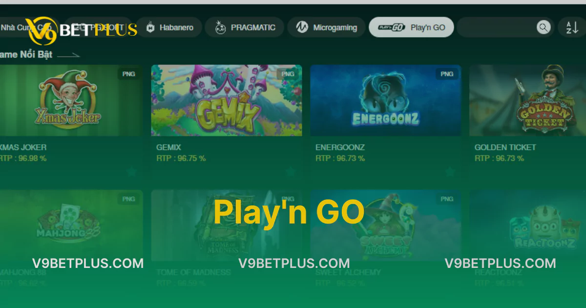 Play'n GO - Sảnh cược slot online lớn nhất hành tinh đã có trên OLE777