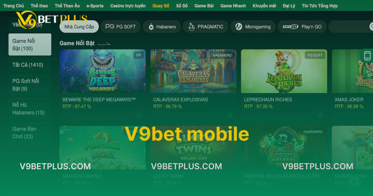 V9bet Mobile - Chơi game thoả thích chất lượng cao và hấp dẫn