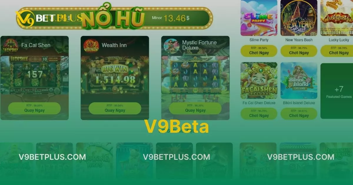 V9beta - Domain có list các trò chơi thu hút và đầy lôi cuốn