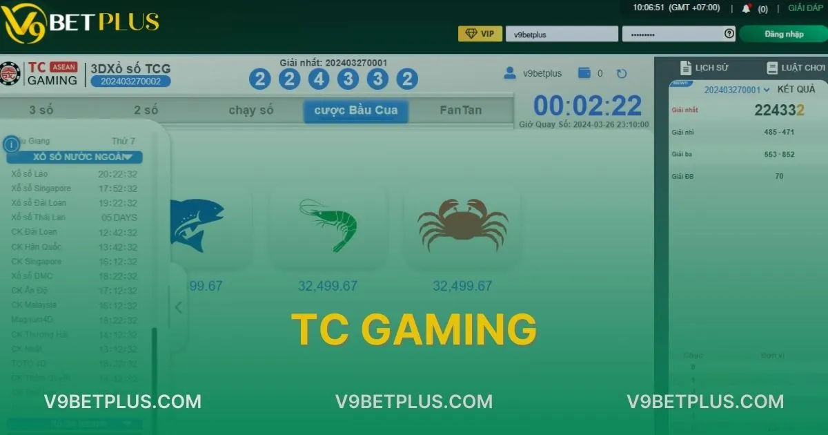 TC Gaming - Đối Tác Giải Trí Hàng Đầu Của Nhà Cái V9bet
