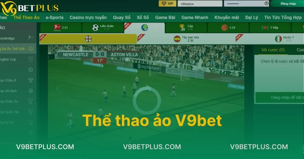 Hướng Dẫn Cá Cược Thể Thao Ảo V9bet Nhận Tiền Triệu Mỗi Ngày